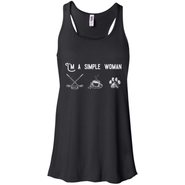 I’m a Simple Woman Like Hockey, Coffee and Dog Shirt