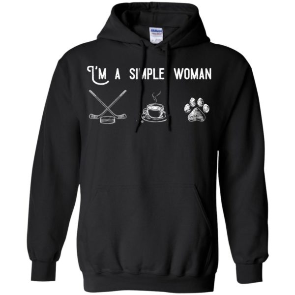 I’m a Simple Woman Like Hockey, Coffee and Dog Shirt