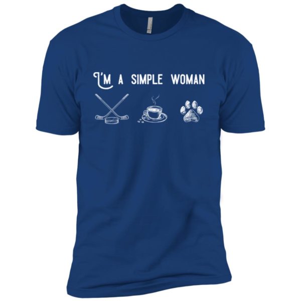 I’m a Simple Woman Like Hockey, Coffee and Dog Shirt