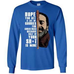 Negan Hope You Get A Lot Of Goodies For Christmas Shirt image Negan Hope You Get A Lot Of Goodies For Christmas Shirt