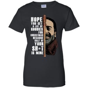 Negan Hope You Get A Lot Of Goodies For Christmas Shirt image Negan Hope You Get A Lot Of Goodies For Christmas Shirt