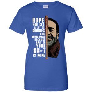 Negan Hope You Get A Lot Of Goodies For Christmas Shirt image Negan Hope You Get A Lot Of Goodies For Christmas Shirt