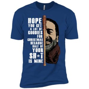 Negan Hope You Get A Lot Of Goodies For Christmas Shirt image Negan Hope You Get A Lot Of Goodies For Christmas Shirt