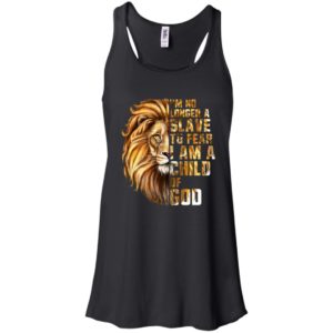 I'm No Longer A Slave To Fear I Am A Child Of God Lion Shirt image I'm No Longer A Slave To Fear I Am A Child Of God Lion Shirt