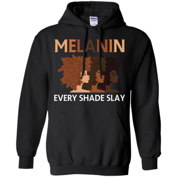 Melanin Every Shade Slays Natural Hair Afro Shirt