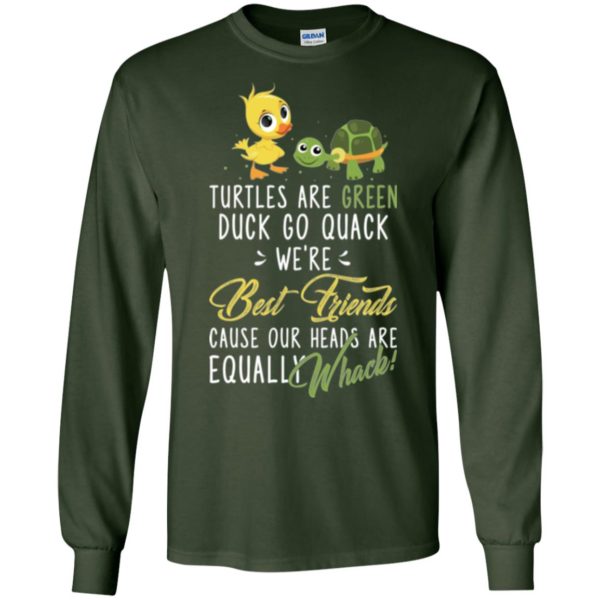 Turtles Are Green Duck Go Quack, We're Best Friends Shirt