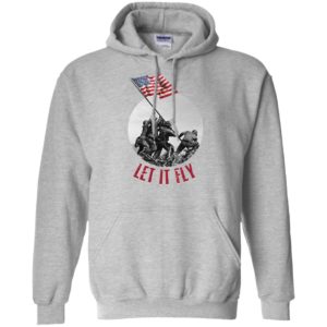 Raising the Flag on Iwo Jima Let It Fly Shirt