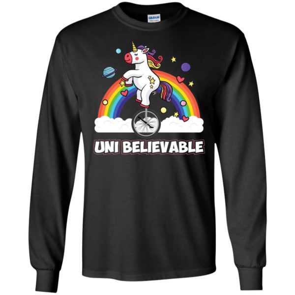 Unicorn Universe Unicycle Uni Believable Shirt