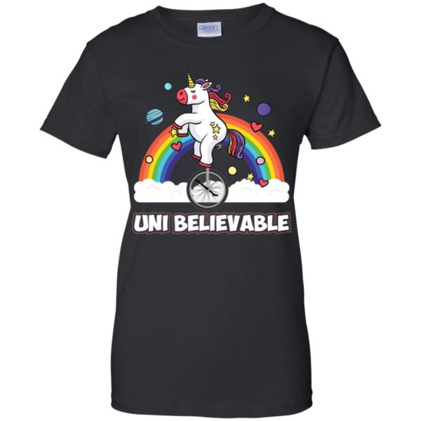 Unicorn Universe Unicycle Uni Believable Shirt