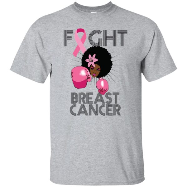 Fight Breast Cancer Awareness Month Black Women Shirt