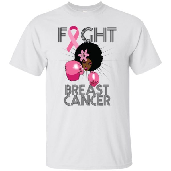 Fight Breast Cancer Awareness Month Black Women Shirt