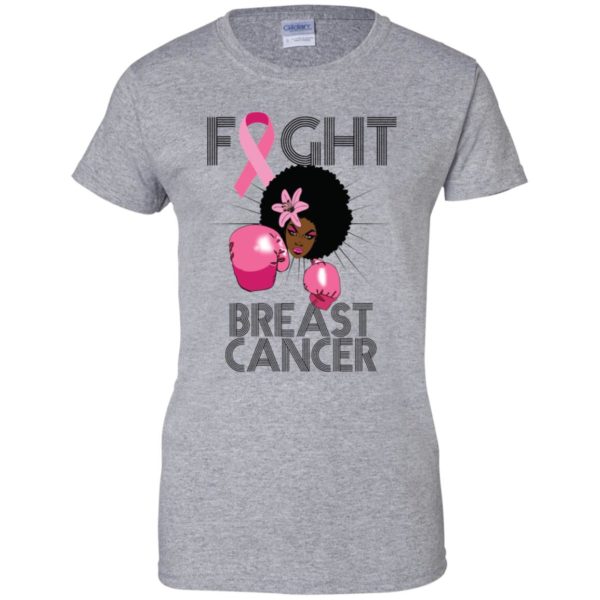 Fight Breast Cancer Awareness Month Black Women Shirt