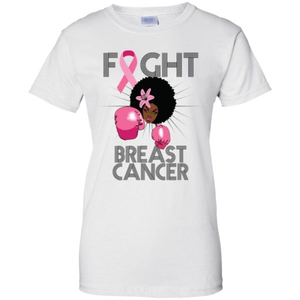 Fight Breast Cancer Awareness Month Black Women Shirt