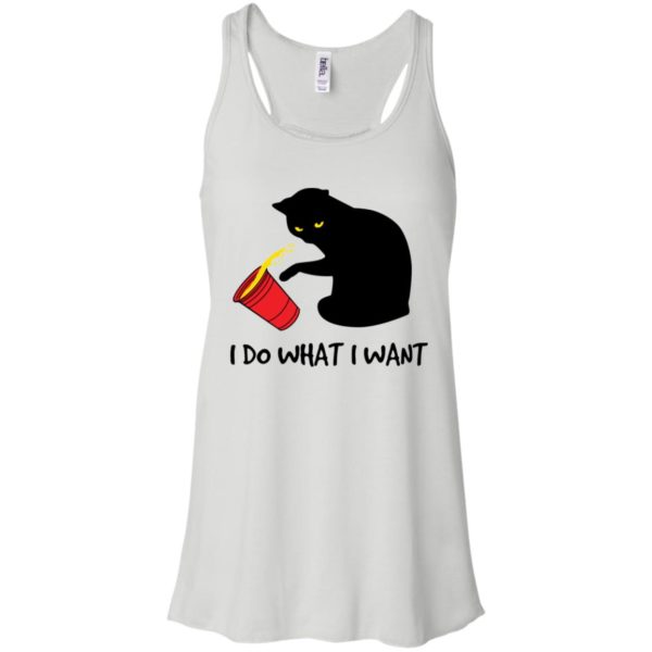 I Do What I Want Black Cat Red Cup Shirt