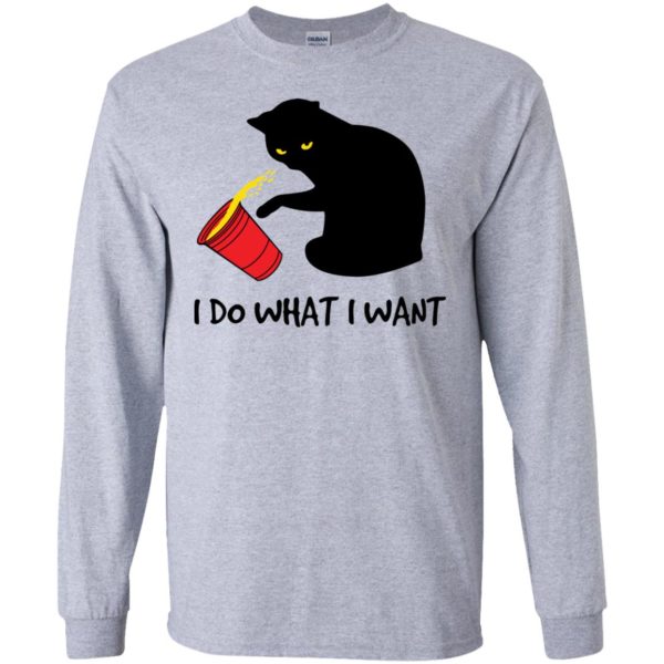 I Do What I Want Black Cat Red Cup Shirt