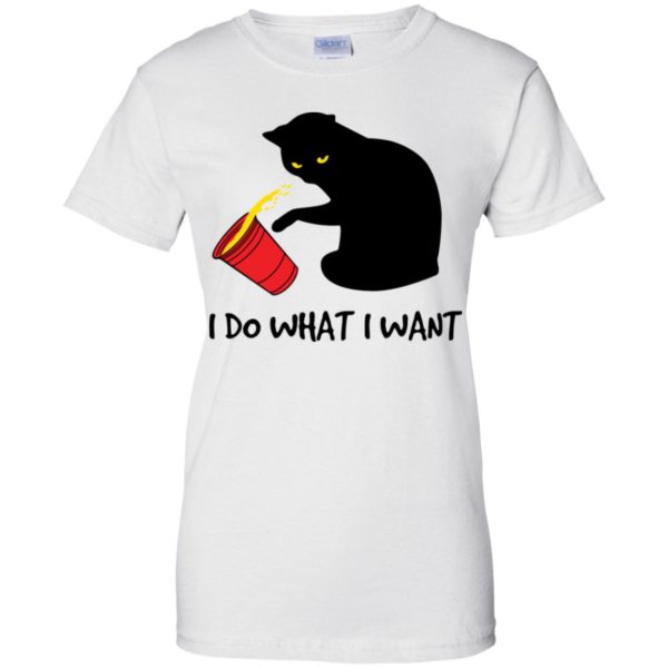 I Do What I Want Black Cat Red Cup Shirt