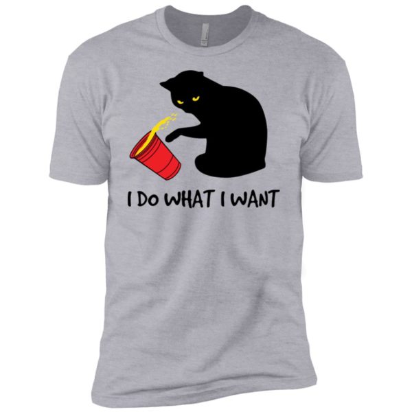 I Do What I Want Black Cat Red Cup Shirt