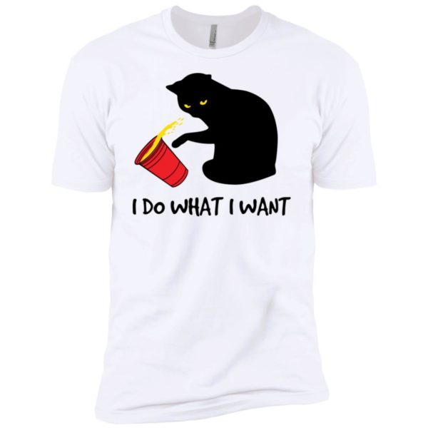 I Do What I Want Black Cat Red Cup Shirt