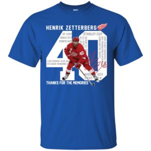Henrik Zetterberg Thanks For The Memories Shirt