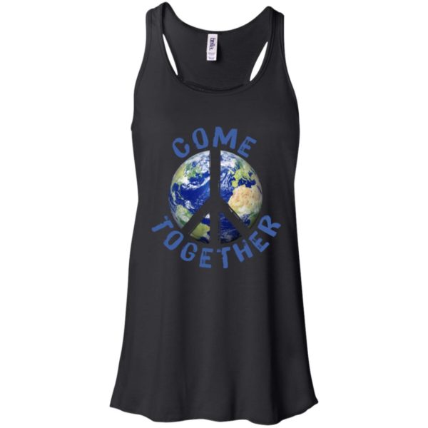 Come Together Earth Love World Peace Sign Activist Shirt