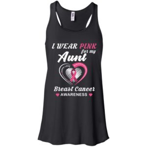 I Wear Pink For My Aunt Breast Cancer Awareness Shirt