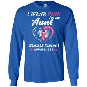 I Wear Pink For My Aunt Breast Cancer Awareness Shirt