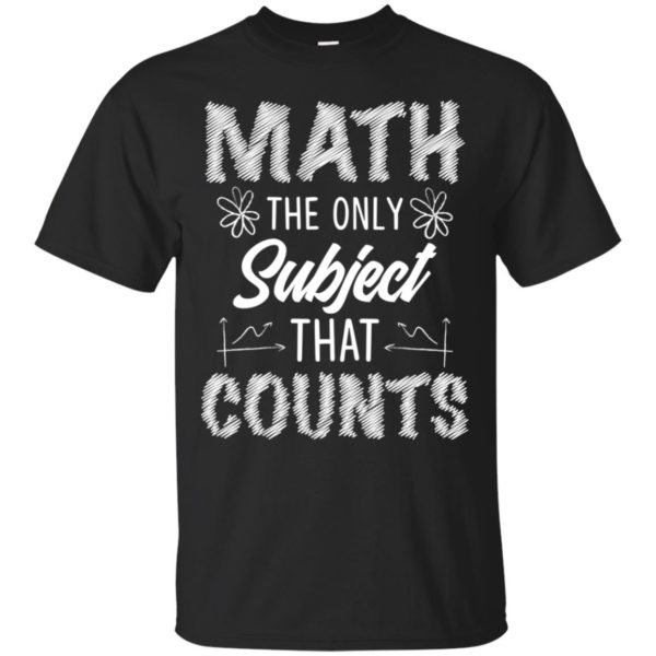 Math The Only Subject That Counts Teacher Shirt