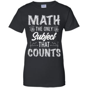 Math The Only Subject That Counts Teacher Shirt image Math The Only Subject That Counts Teacher Shirt