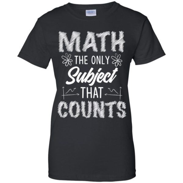 Math The Only Subject That Counts Teacher Shirt