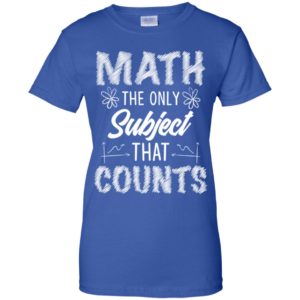 Math The Only Subject That Counts Teacher Shirt image Math The Only Subject That Counts Teacher Shirt