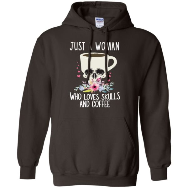 Just A Woman Who Loves Skulls And Coffee Skull Mug Shirt