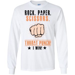 Rock Paper Scissors Throat Punch I Win Shirt
