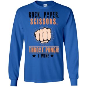 Rock Paper Scissors Throat Punch I Win Shirt