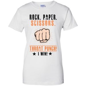 Rock Paper Scissors Throat Punch I Win Shirt