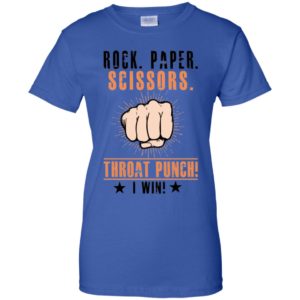 Rock Paper Scissors Throat Punch I Win Shirt
