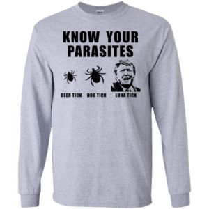 Donald Trump Know your parasites, Deer tick, Dog tick, Luna tick Shirt image Donald Trump Know your parasites, Deer tick, Dog tick, Luna tick Shirt