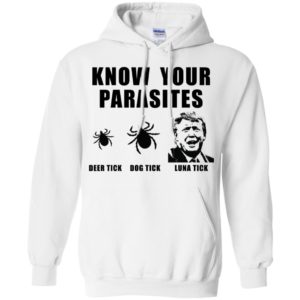 Donald Trump Know your parasites, Deer tick, Dog tick, Luna tick Shirt image Donald Trump Know your parasites, Deer tick, Dog tick, Luna tick Shirt