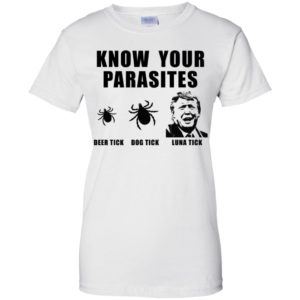Donald Trump Know your parasites, Deer tick, Dog tick, Luna tick Shirt image Donald Trump Know your parasites, Deer tick, Dog tick, Luna tick Shirt