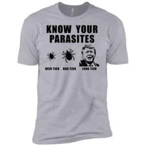 Donald Trump Know your parasites, Deer tick, Dog tick, Luna tick Shirt image Donald Trump Know your parasites, Deer tick, Dog tick, Luna tick Shirt