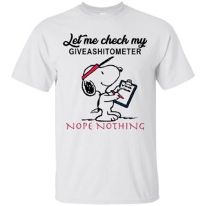 Let Me Check My Giveashitometer Nope Nothing Shirt
