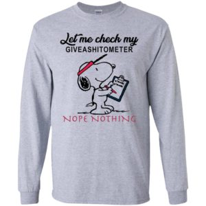 Let Me Check My Giveashitometer Nope Nothing Shirt