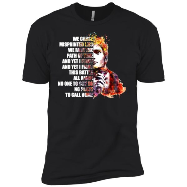 We chase misprinted lies. We face the path of time shirt