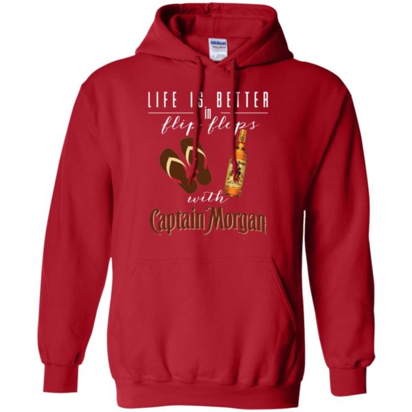 Life Is Better In Flip Flops With Captain Morgan Shirt