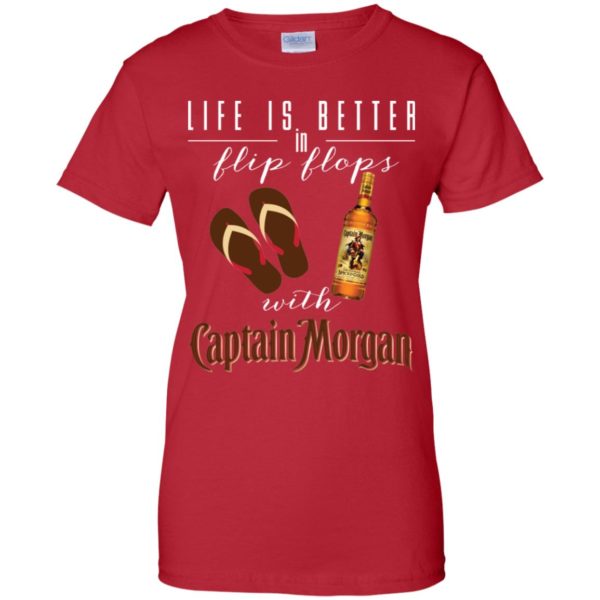Life Is Better In Flip Flops With Captain Morgan Shirt