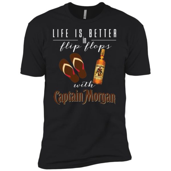 Life Is Better In Flip Flops With Captain Morgan Shirt
