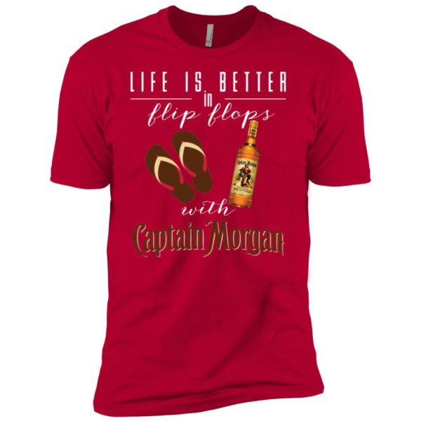 Life Is Better In Flip Flops With Captain Morgan Shirt