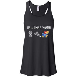 I'm A Simple Woman Kansas Jayhawks Shirt image I'm A Simple Woman Kansas Jayhawks Shirt