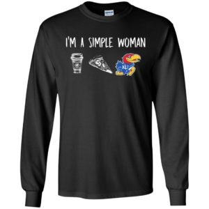 I'm A Simple Woman Kansas Jayhawks Shirt image I'm A Simple Woman Kansas Jayhawks Shirt