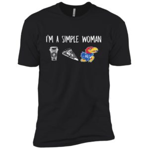 I'm A Simple Woman Kansas Jayhawks Shirt image I'm A Simple Woman Kansas Jayhawks Shirt
