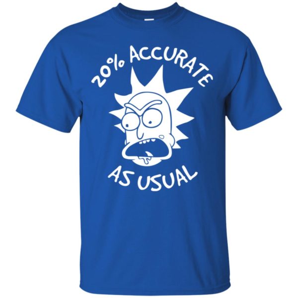 Rick and Morty 20% Accurate as Usual Shirt